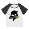 2023 Nueva ropa para niños Camiseta de manga corta de verano para niños y niñas Camisa básica raglán Camiseta de media manga para bebé Top para niños
