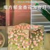 Luz de Noche de Tulipán Cubo DIY Hecho a Mano Mar de Flores Material de Espejo de Doble Cara Bolsa de Material Regalo 520 para Novia