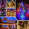 Luzes de Fio para Árvore Penduradas à Prova d'Água para Exterior LED Luzes de Natal Iluminação de Árvores de Rua Luzes Decorativas de Feriado Iluminação de Cena Noturna Luzes