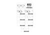 Armazón de gafas TR90 ultraligero para estudiantes, moda, suministro transfronterizo, duradero, no se pela, gafas e-commerce hot 852