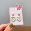 Boutique para niños clip para la oreja sin perforación aretes lindos de dibujos animados para niña aretes adorables colgantes para niña joyería