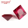 Pedra Solta de Corindo Vermelho Quadrada, Gema de Corindo Vermelho Sangue de Pombo com Base Pontiaguda, Fornecimento Direto do Fabricante, Acessórios para Joias no Atacado