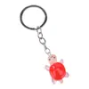 Colgante llavero de tortuga de resina redondo material para abalorios DIY hecho a mano para decoración de bolsos de amigos y parejas accesorios