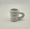 Taza de Neumático de Celebridad de Internet de Lujo Ligero Taza de Oreja Grande Ins Taza Universal de Caramelo de Espino Cerámica Taza de Café Gruesa Douyin