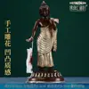 Nepal bronce tallado a mano de pie Sakyamuni adornos de Sakyamuni de pie para adoración en casa 5 pulgadas