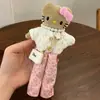 Otoño e Invierno Nuevo Llavero de Gatito de Piernas Largas Suéter Calcetines de Felpa de Lana Bolso con Colgante de Muñeca de Algodón de Moda y Lindo