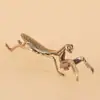 Latón Vintage Viejo Mantis Adornos de Escritorio Creativo Latón Escritorio Hogar Mantis Mascota de Té Artesanías Regalo
