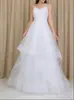 Vestido de novia ligero estilo francés con tirantes y malla, sensación exclusiva de alta gama, fotografía de viaje al aire libre, vestido de novia con temática de bosque, venta al por mayor transfronteriza para mujeres