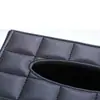 Caja de Papel Estilo Europeo Mesa de Café para el Hogar Control Remoto Teléfono Móvil Coche Caja de Pañuelos de Cuero Caja de Papel para Hotel Logo Personalizado