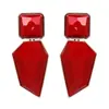 Pendientes Geométricos Asimétricos Exagerados Estilo Europeo y Americano de Moda Transfronteriza Pendientes de Diseño de Moda Coloridos Pendientes Pequeños que Muestran la Cara