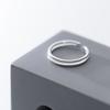 Anillo Love Lodge de Plata s925 para Mujer Estilo Coreano Simple Pequeño Fresco Brillante Doble Capa de Hilo Anillo de Cola Ajustable J6087