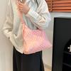 Bolso Cruzado Artístico de Lunares para Mujer, Bolso de Hombro Floral Fresco para Niña, Bolso de Mano para Debajo del Brazo, Bolso Tote de Gran Capacidad a la Moda