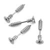 Brincos de parafuso de tendência europeia e americana Brincos de aço inoxidável dourado de 24 mm Brincos de piercing personalizados transfronteiriços para meninos e meninas
