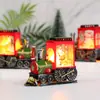 Decoración navideña transfronteriza arreglo de decoración lámpara de viento candelabro lámpara luz nocturna escritorio Navidad