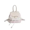 Bolso de Mano Pequeño de Moda Estilo Coreano Femenino 2026 Primavera Nuevo Ribete de Encaje Mochila de Alta Apariencia