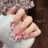 12 Grades Estampa de Leopardo Laço Joias para Nail Art Doce Cool Sexy Estilo Gravata Borboleta Coração Diamante de Resina Decoração de Unhas Atacado