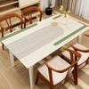 Tapete Geométrico de Couro Simples para Mesa de Jantar Luxo Leve Impermeável à Prova de Óleo Descartável PVC Tapete Avançado para Mesa Tapete para Gabinete de TV Toalha de Mesa