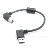 Cabo USB A para USB B Macho-Macho Personalizado com Cotovelo Duplo Testado e Anel Magnético Cabo para Impressora
