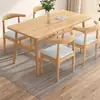 Juego de Mesa y Sillas para Comedor Comercial para Apartamentos Pequeños, Casas de Alquiler y Uso Doméstico; Combinación de Mesa y Sillas de Ocio; Mesa Rectangular y Sillas Específicamente para Restaurantes de Comida Rápida