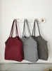 Bolsa Tote Xadrez Retrô Coreana 2025 Nova Coleção Primavera/Verão Estilo Preguiçoso para o Dia a Dia Ombro Grande Capacidade Bolsa de Lona para Estudantes