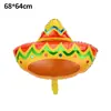 Globos para Fiesta de Carnaval Festivo Mexicano Piñata de Cactus Bandera Mexicana Globo de Papel de Aluminio