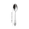 Cubertería de Acero Inoxidable con Acabado Dorado, Estilo Occidental, con Grabado Retro Creativo, para Postre, Cuchillo, Tenedor y Cuchara, Joya de Amazon Transfronteriza