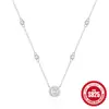 Collar de plata de ley S925 con estrella de circón clásico incrustado Cadena para la clavícula de uso diario, diseño de nicho de lujo ligero, popular en internet japonés y coreano