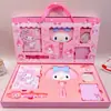 Nuevo Espejo de Maquillaje Planificador Set de Caja de Regalo Japonés Regalo de Alto Valor Estudiante Set de Cuaderno de PU Caja de Regalo