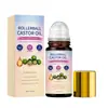 Aceite de Ricino Sérum Roll-On Hidratante Suave para Rostro y Cuerpo Refrescante para la Piel No Pegajoso Diseño Portátil Roll-On