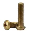 Tornillos Redondos de Latón con Cabeza de Cruz Gb818 Tornillos Mecánicos de Cabeza Plana con Cruz Accesorios M2M2.5M3M4M5M6M8