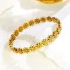 Pulsera Popular Transfronteriza de Acero de Titanio con Margarita, Sencilla y de Alta Gama, No se Desvanece, Pulsera Versátil con Cierre Abierto al por Mayor