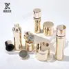 En stock productos para el cuidado de la piel traje botella de vidrio botella de vidrio de cintura estrecha crema 120ml botella de loción