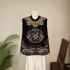Chaleco con Bordado Pesado Estilo Chino Nuevo Zhi Li Nube Ruyi Hombro Otoño 2026 Nuevo Modelo Chaleco de Mujer Lujoso y Elegante