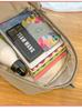 2024 Nova Mochila Escolar de Veludo Cotelê Feminina Estilo Coreano Estilo Japonês Simples Versátil Casual Grande Capacidade para Estudantes do Ensino Médio