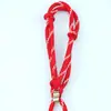 25cm Miumiu Corda Nó de Diamante Artesanal Colorido Corda de Pular Chaveiro Pingente Decorativo para Mochila Corda
