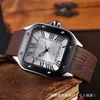 Reloj para hombre NIRICHA de acero inoxidable cuadrado de 3 manecillas para comercio exterior, de cuarzo con segundero continuo y calendario, venta al por mayor del fabricante