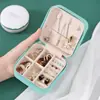 Caja de Joyería Portátil, Caja de Almacenamiento para Pendientes, Collares, Anillos, Caja Mini Exquisita de Accesorios para el Hogar