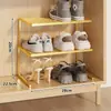Sapateira economiza espaço, ferramenta mágica de armazenamento de sapatos, prateleira, sapateira, divisória embutida, prateleira de armazenamento em camadas multifuncional