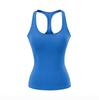 Regata Feminina Slim Fit Verão 2025 com Decote U e Bojo, Estilo Puro Desejo, Decote Halter Sem Mangas Top Esportivo