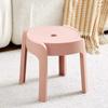 Taburete de Plástico A6L Engrosado Hogareño Moderno Simple Molino de Viento Redondo Apilable Mesa de Comedor Silla Taburete de Goma Apilable Alto