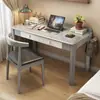 Escritorio de Madera Maciza Escritorio de Oficina Escritorio para Estudiantes Escritorio de Estudio Escritorio para Computadora de Escritorio en Dormitorio Diseño Ergonómico
