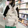 Mochila Escolar Simples Personalizada Estilo K Casual de Campus Versátil Mochila de Viagem Grande Capacidade Bolsa para Computador para Saída