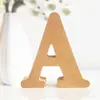 Novos Artesanatos de Madeira Formato de 26 Letras Corte a Laser Madeira DIY Artesanato Feito à Mão Enfeites Decorativos