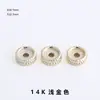 Relleno de Oro de 14K Color Duradero Cuentas Espaciadoras Ruedas Dentadas Cóncavas Espaciadores Pulsera Collar DIY Cuentas Hechas a Mano