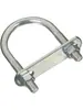 Perno Galvanizado en U Sujetador Abrazadera para Tubería Grande Estándar Abrazadera de Montaje Extendida Hebilla para Tubería con Tuerca Clip en U