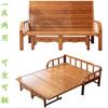 Sofá Cama de Doble Propósito Multifuncional Plegable Cama de Bambú Individual Doble Persona Hogar Adulto Cama Fresca Bambú Tablero Duro Madera Sólida Cama Silla