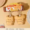 Chaveiros Fofos de Desenho Animado Gato Manteiga e Urso Biscoito, um Par de Chaveiros de Pelúcia para Curar, Bonecos de Jogo para Casamento