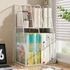 Estante de almacenamiento para clasificación por tema, cesta de almacenamiento de libros multicapa, vitrina de exhibición en capas para material de estudio de estudiantes, soporte de libro de escritorio