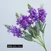 Buquê de Flores Artificiais de Lavanda para Decoração de Cena, Flores de Jacinto Realistas de Alta Qualidade para Uso em Casamentos, Flores Artificiais