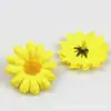 34 tipos de cabezas de flores de rosa amarillas artificiales de seda estilo europeo para horquillas DIY, arreglos florales y decoraciones de gorros de graduación